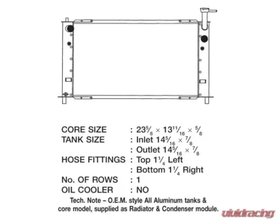 CSF Radiators OEM Plastic Radiator for Toyota Prius 2001-2003, Aluminum Core, Crossflow - 3146