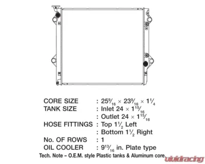 CSF Radiators Plastic Engine Coolant Radiator for Lexus GX & Toyota 4Runner 2003-2009 - 3150