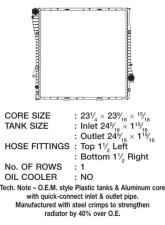 CSF Radiators OEM Plastic Radiator for BMW X5 2001-2006, 23.25" x 23.56" x 0.875"                                     - 3179 - Image 2
