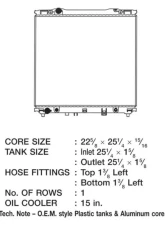 CSF Radiators Engine Coolant Radiator for Kia Sorento 2003-2006, Plastic-Aluminum, 22.7" x 25.1"                                     - 3191 - Image 2