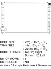 CSF Radiators Plastic-Aluminum Radiator for Mini Cooper 2002-2006, 22.75" x 16.06"                                     - 3193 - Image 2
