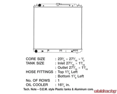 CSF Radiators Engine Coolant Radiator for Nissan Frontier 2005-2019, Suzuki Equator 2009-2012, Plastic Tank-Aluminum Core - 3195