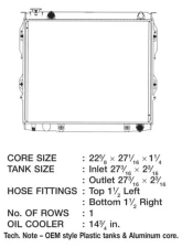 CSF Radiators Engine Coolant Radiator for Toyota Tundra 2000-2006, Plastic-Aluminum, 22 5/8" Core                                     - 3237 - Image 2