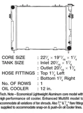 CSF Radiators OEM Plastic Radiator for Jeep Grand Cherokee Wagoneer 1993-1998                                     - 3249 - Image 2