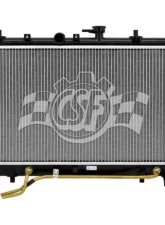 CSF Radiators Engine Coolant Radiator for Kia Rio 2003-2005, Plastic-Aluminum, Downflow                                     - 3294 - Image 2