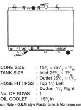 CSF Radiators Engine Coolant Radiator for Kia Rio 2003-2005, Plastic-Aluminum, Downflow                                     - 3294 - Image 2