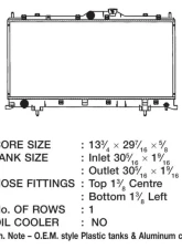 CSF Radiators Engine Coolant Radiator for Mitsubishi Eclipse 2006-2012, Plastic-Aluminum Design                                     - 3303 - Image 2