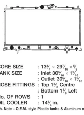 CSF Radiators Engine Coolant Radiator for Mitsubishi Eclipse 2006-2012, Plastic-Aluminum Construction                                     - 3304 - Image 2