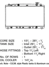 CSF Radiators OEM Plastic Radiator for Toyota Camry 2007-2011, Aluminum Core, 15 3/4" Length                                     - 3312 - Image 2