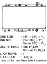 CSF Radiators OEM Plastic Radiator for Lexus ES 2007-2012, Toyota Avalon 2005-2012, Camry 2007-2011, Venza 2009-2016, Aluminum Core, Downflow Design                                     - 3313 - Image 2