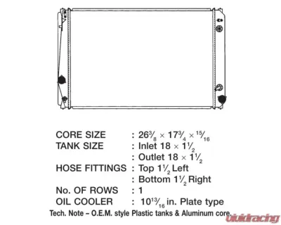 CSF Radiators OEM Plastic Radiator for Toyota RAV4 2006-2012, Aluminum Core, Crossflow Design - 3317