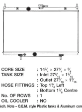 CSF Radiators Plastic-Aluminum Engine Coolant Radiator for Nissan Sentra 2.0L 2007-2012                                     - 3346 - Image 2