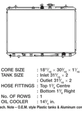 CSF Radiators Engine Coolant Radiator for Toyota Highlander 3.5L 2008-2013, Plastic-Aluminum                                     - 3375 - Image 2