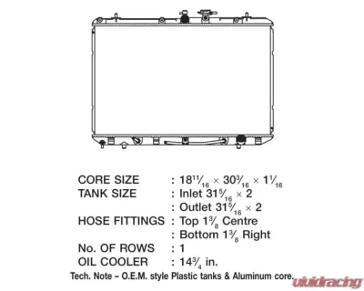 CSF Radiators Engine Coolant Radiator for Toyota Highlander 3.5L 2008-2013, Plastic-Aluminum - 3375