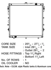 CSF Radiators OEM Plastic Radiator for Toyota Tundra 4.0L 2007-2014, Aluminum Core                                     - 3377 - Image 2