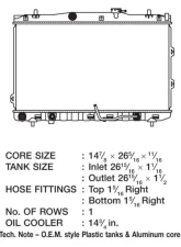 CSF Radiators Engine Coolant Radiator for Kia Spectra 2.0L 2005-2009, Plastic-Aluminum Construction                                     - 3380 - Image 2
