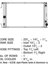 CSF Radiators OEM Plastic Radiator for Scion xB 2.4L 2008-2015, Aluminum Core, Crossflow Design                                     - 3387 - Image 2