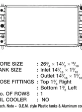 CSF Radiators OEM Plastic Radiator for Chevrolet Cobalt 2.0L 2005-2010, Aluminum Core                                     - 3393 - Image 2