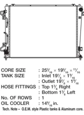 CSF Radiators OEM Plastic Radiator for Kia Rondo 2.4L 2007-2012, Aluminum Core                                     - 3407 - Image 2