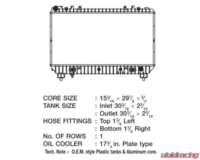 CSF Radiators OEM Plastic Radiator for Chevrolet Camaro 3.6L 2010-2011 - 3413