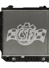 CSF Radiators Plastic Engine Coolant Radiator for Jeep Wrangler 2.4L 2005-2006                                     - 3426 - Image 2
