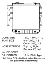 CSF Radiators Plastic Engine Coolant Radiator for Jeep Wrangler 2.4L 2005-2006                                     - 3426 - Image 2