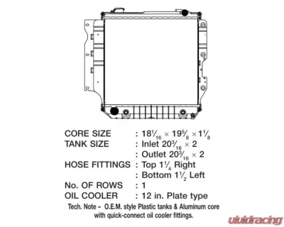 CSF Radiators Plastic Engine Coolant Radiator for Jeep Wrangler 2.4L 2005-2006 - 3426