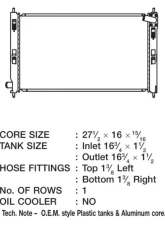 CSF Radiators Engine Coolant Radiator for Mitsubishi Lancer 2.0L 2008-2017, Aluminum Core                                     - 3431 - Image 2