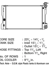 CSF Radiators OEM Plastic Radiator for Toyota Matrix 1.8L 2009-2013, Aluminum Core                                     - 3445 - Image 2
