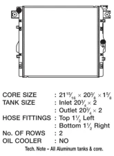 CSF Radiators OEM Plastic Radiator for Jeep Wrangler 3.8L 2007-2011, Aluminum Core                                     - 3466 - Image 2