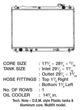 CSF Radiators Engine Coolant Radiator for Toyota Highlander 3.0L 2001-2003, Plastic-Aluminum                                     - 3473 - Image 2