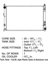CSF Radiators Plastic Tank-Aluminum Core Radiator for Nissan Versa 1.6L 2012-2019                                     - 3622 - Image 2