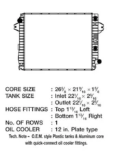 CSF Radiators 1 5/8 Inch Thick Plastic-Aluminum Radiator for Ram 2500/3500 2013-2018                                     - 3663 - Image 2