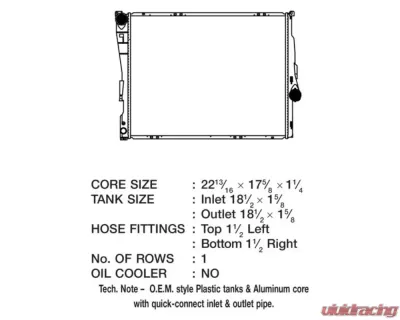 CSF Radiators Engine Coolant Radiator for BMW 320i 2001-2005, Aluminum Core, Crossflow Design - 3708