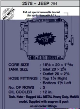 CSF Radiators 3 Row Copper Core Radiator for 87-04 Jeep Wrangler YJ TJ                                     - 2578 - Image 2