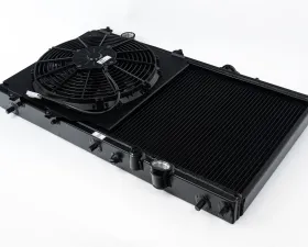 CSF Cooling - Racing & High Performance Division K-Swap 92-00 Honda Civic / 94-01 Acura Integra All-Aluminum Radiator - Black Center