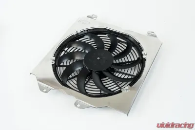CSF Radiators 92-00 Civic All-Aluminum Fan Shroud with 12-Inch SPAL Fan, Polished Finish - 2858F