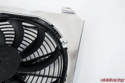 CSF Radiators 92-00 Civic All-Aluminum Fan Shroud with 12-Inch SPAL Fan, Polished Finish - 2858F