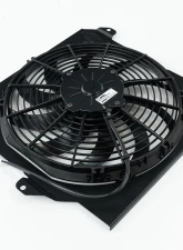 CSF Radiators All-Aluminum Fan Shroud with 12" SPAL Fan for 92-00 Civic/Integra - Black                                     - 2858FB - Image 7