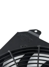 CSF Radiators All-Aluminum Fan Shroud with 12" SPAL Fan for 92-00 Civic/Integra - Black                                     - 2858FB - Image 4