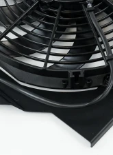 CSF Radiators All-Aluminum Fan Shroud with 12" SPAL Fan for 92-00 Civic/Integra - Black                                     - 2858FB - Image 5