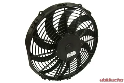 CSF Radiators All-Aluminum Fan Shroud with 12" SPAL Fan for 92-00 Civic/Integra - Black - 2858FB