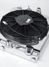 CSF Radiators Universal Half Radiator for Evo 7/8/9 & 92-00 Civic with SPAL Fan & Shroud                                     - 2858X - Image 2