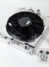 CSF Radiators Universal Half Radiator for Evo 7/8/9 & 92-00 Civic with SPAL Fan & Shroud                                     - 2858X - Image 2