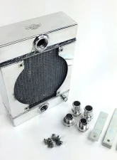 CSF Radiators The KING Cooler Drag Race Radiator 2-Row Aluminum with SPAL Fan & Kit                                     - 7065 - Image 3