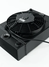 CSF Radiators The KING Cooler Drag Race Radiator w/ SPAL Fan & Mounting Kit - Black                                     - 7065B - Image 5