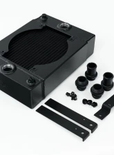 CSF Radiators The KING Cooler Drag Race Radiator w/ SPAL Fan & Mounting Kit - Black                                     - 7065B - Image 5