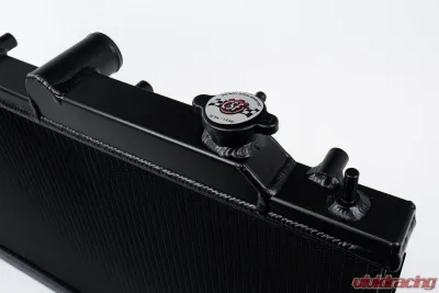 CSF Cooling - Racing & High Performance Division 08-14 Subaru WRX / STI / 15-21 WRX 1-Row 31mm High-Performance Radiator - Black Center - 7094B
