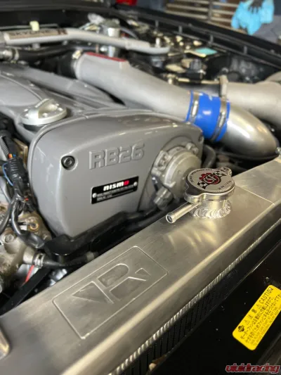 CSF Radiators Full Billet Aluminum High-Performance Radiator for Nissan R33 Skyline GT-R/GTS Black - 7219B