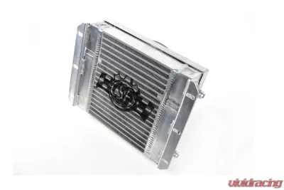 CSF Cooling - Racing & High Performance Division 13.8in x 10in Dual Fluid Bar & Plate HD Oil Cooler w/9in SPAL Fan - 8026